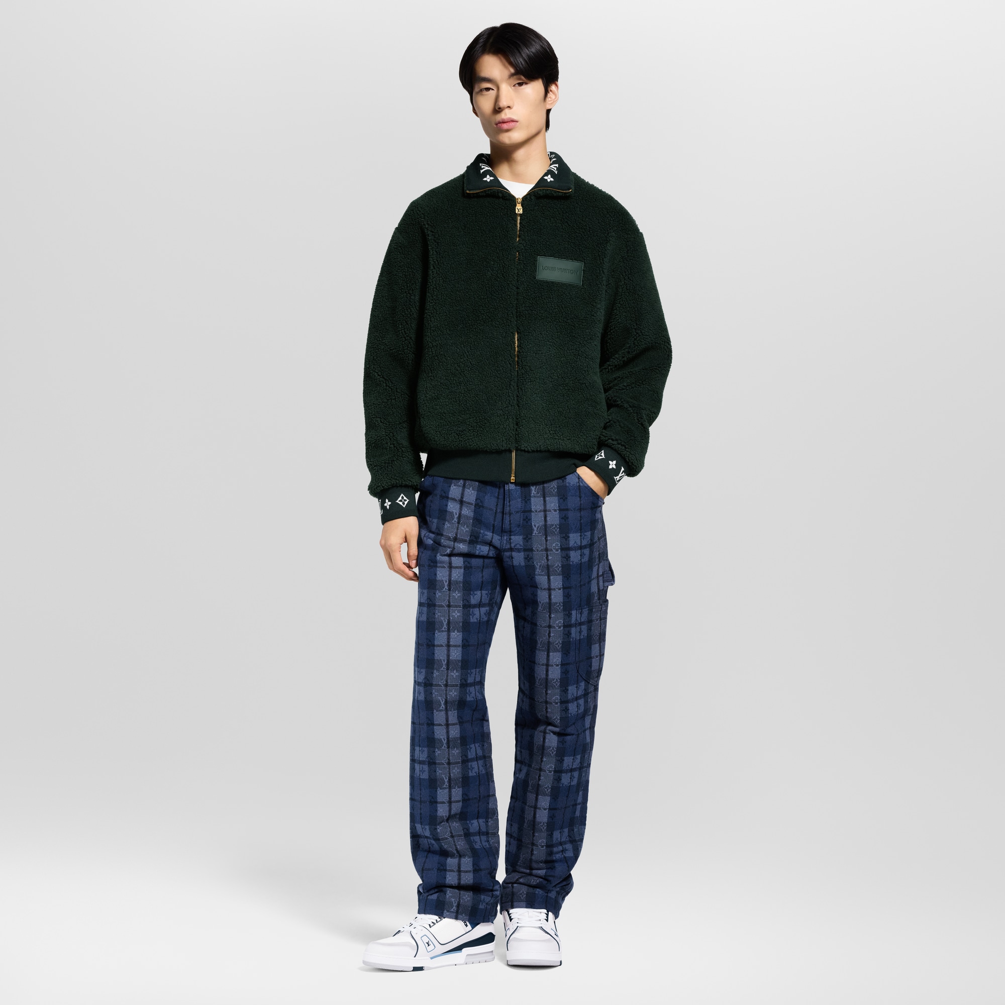 Leather Patch Fleece Blouson - Ready-to-Wear | LOUIS VUITTON